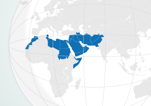 Mapa - Индекс Медикус для Региона Восточного Средиземноморья (IMEMR)